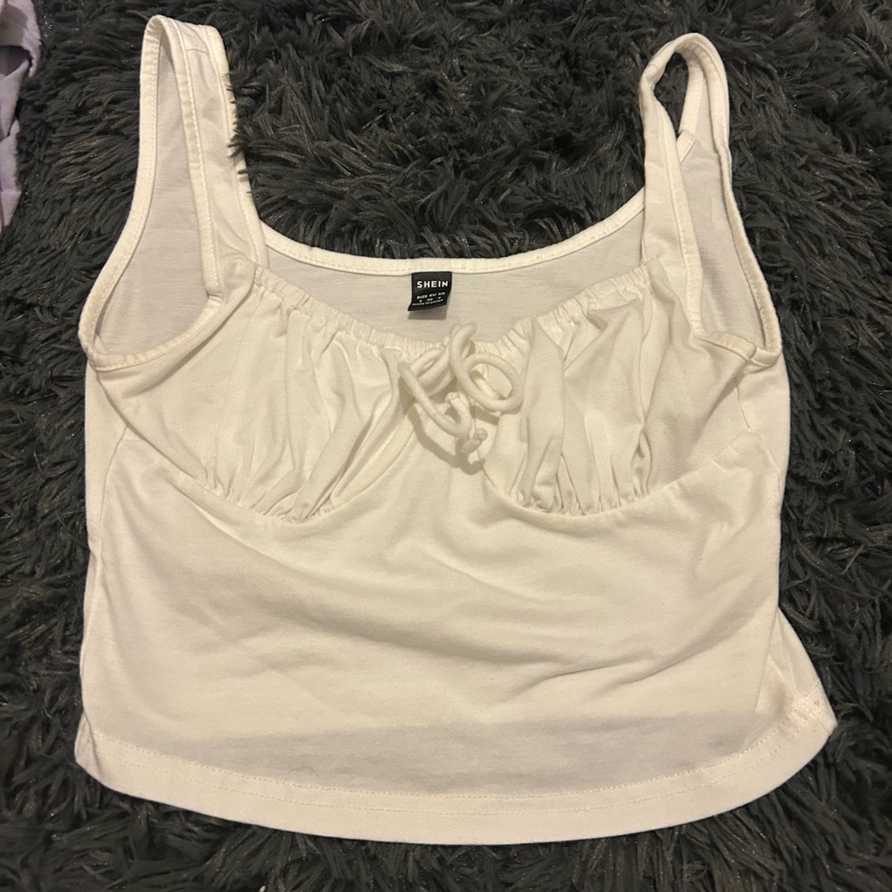 Shein White Crop Top